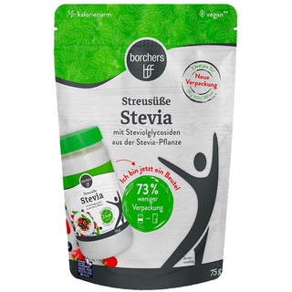 75g Borchers Stevia Streusüße m. Stevia Pflanze Vegan Steviolglycosiden