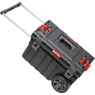 QBRICK System ONE Trolley Vario stapelbar 605 x 405 x 345 mm 44 l IP66 mit Laufrädern auf Metallachse