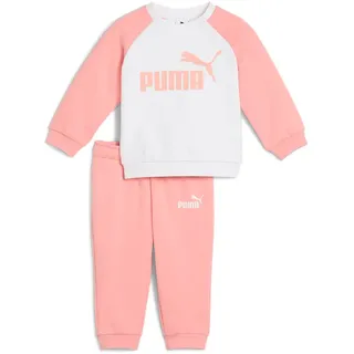 Puma Minicats Essentials Raglan Fleece Crew Baby-Jogginganzug 18 pink fruit 92