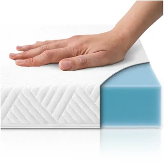 Gentle North Hochwertiger Topper 80x200cm 5cm hoch - Matratzentopper mit weicher, kühlender Gel-Memoryschicht bis 100 kg - Ökotex 100 Zertifiziert - Bezug atmungsaktiv & waschbar