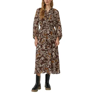 s.Oliver Chiffonkleid Freizeitkleider Dunkelbraun 44