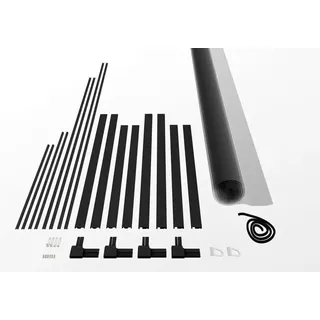 Hecht Culex Fliegengitter Teleskopbausatz Start 120 x 140 cm Anthrazit