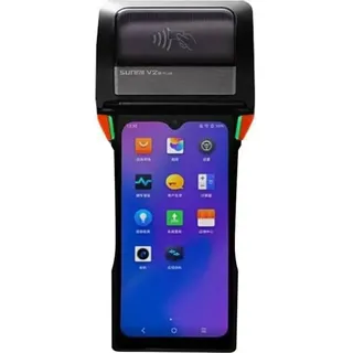 SUNMI SUNMI, V2s PLUS, USB-C, BT, WLAN, 4G, GPS, Android Mobiles Datenerfassungsgerät, Bondrucker, GPS, micro SD-Slot, Lautsprecher, Kamera (5...