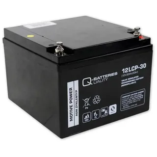 Q-Batteries 12LCP-30 / 12V - 30Ah Blei Akku Zyklentyp AGM - Deep Cycle VRLA