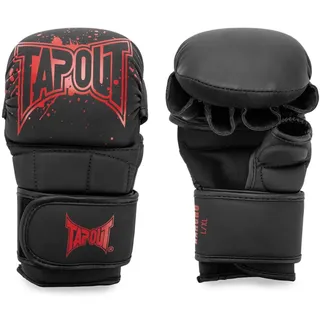 TapouT MMA Sparring- Handschuhe aus Kunstleder (1 Paar) Rancho Mma-kampfhandschuh - Black / Red - L/XL,