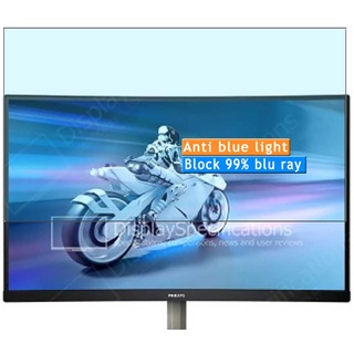 Vaxson 2 Stück Anti Blaulicht Schutzfolie kompatibel mit Philips Evnia 5000 27M1C5200W 27" Monitor Bluelight folie folien Displayschutzfolie ( nicht Panzer Schutz Glas folie nicht PanzerGlas )