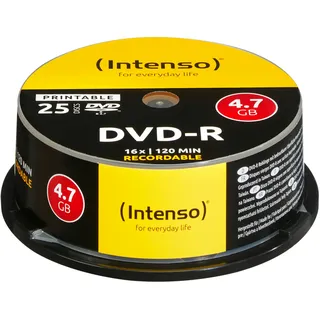 Intenso DVD-R 4.7GB 16x 25er Spindel printable