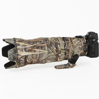 CHASING BIRDS Wasserdichte Objektivschutzabdeckung für Nikon Z 100–400 mm f/4.5–5.6 VR S, regenfeste Objektivschutzabdeckung (Reed Camouflage)