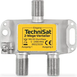 TechniSat 2-Wege Verteiler 2xDC-Durchl.ohne Dioden 0022/3220