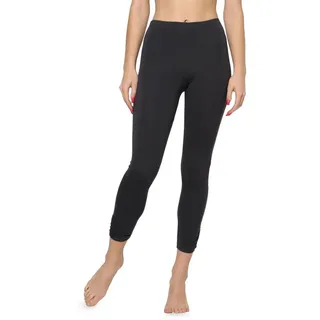 Merry Style Leggings Damen 7/8 Hosen mit Falten MS10-424 (1-tlg) elastischer Bund grau XS