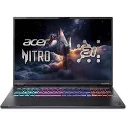 Acer Nitro 18 AI RTX 5070 Ti (18", 1000 GB, 32 GB, DE, AMD Ryzen AI 7 350), Notebook, Schwarz
