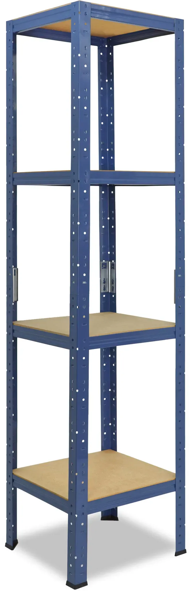 shelfplaza HOME 155x60x60 cm Schwerlastregal in blau mit 4 Böden und 175 kg Traglast pro Boden
