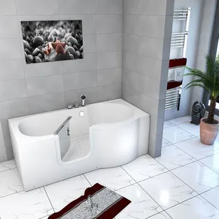 Acquavapore - Seniorenwanne mit Tür S12-EH-L Badewanne 170x85cm