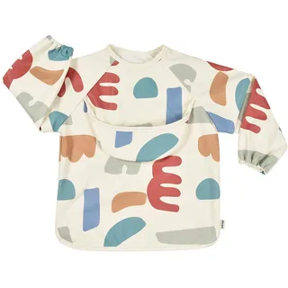 BÉABA, Baby Lätzchen, Baby Auffanglätzchen, Mütterlätzchen, Wasserdicht, Elastisches Lätzchen, Lätzchen mit langen Ärmeln, Abnehmbare Ärmel, Auffangtasche,Leicht zu reinigen,Entwicklungsfähig, Playful