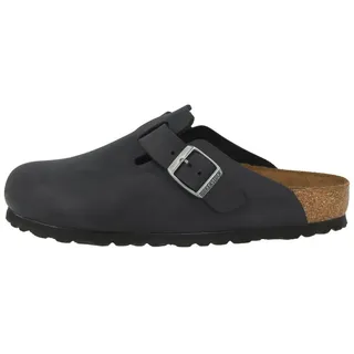 Birkenstock Boston Nubukleder geölt schwarz 38