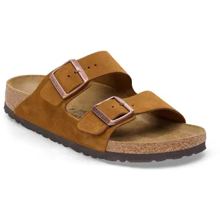 Birkenstock Arizona Veloursleder Herren Sandalen (Braun 46) Sandalen