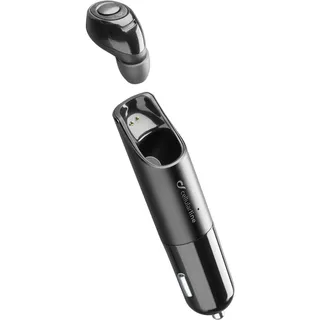 Cellular Line cellularline CAR Headset MINI - Bluetooth®-Headset mit Ladestation - Spielzeit insgesamt 3 Stunden - Schwarz