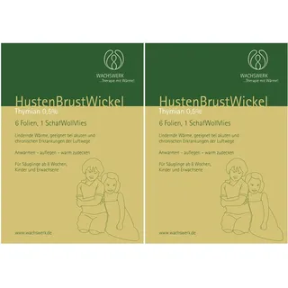 2x Husten Brust Wickel Thymian 0,5% 2x6 St Folie