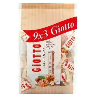 Giotto Haselnuss-Mini-Sticks 9x3 Stück 116g