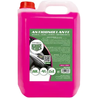 MOTORKIT MOT3535 5l rosa Frostschutzmittel mit 10%, geeignet für Klimazonen bis zu-4oc, 5 l