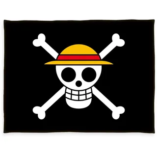 Herding Wellsoft-Flauschdecke One Piece Totenkopf-Design, 150 x 200 cm, Polyester