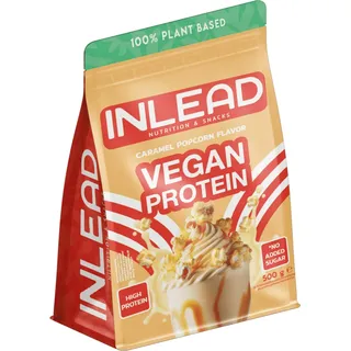 INLEAD Vegan Protein, 500g - Caramel Popcorn