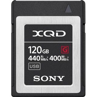 Sony XQD G-Serie (XQD, 120 GB), Speicherkarte, Schwarz