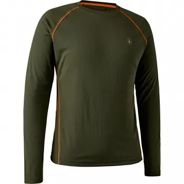 Deerhunter Chamois Langarm T-Shirt Herren (Forest Green), Forest Green, M