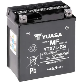 YUASA YTX7L 12V 100 CCA wartungsfreie AGM VRLA Motorradbatterie