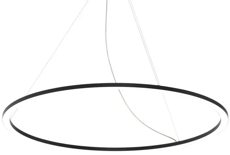 Siteco LED Pendelleuchte Silica 21 Ring-D, Ringunterseite leuchtend, DALI 2, tiefschwarz (RAL 9005) 8420lm 94W
