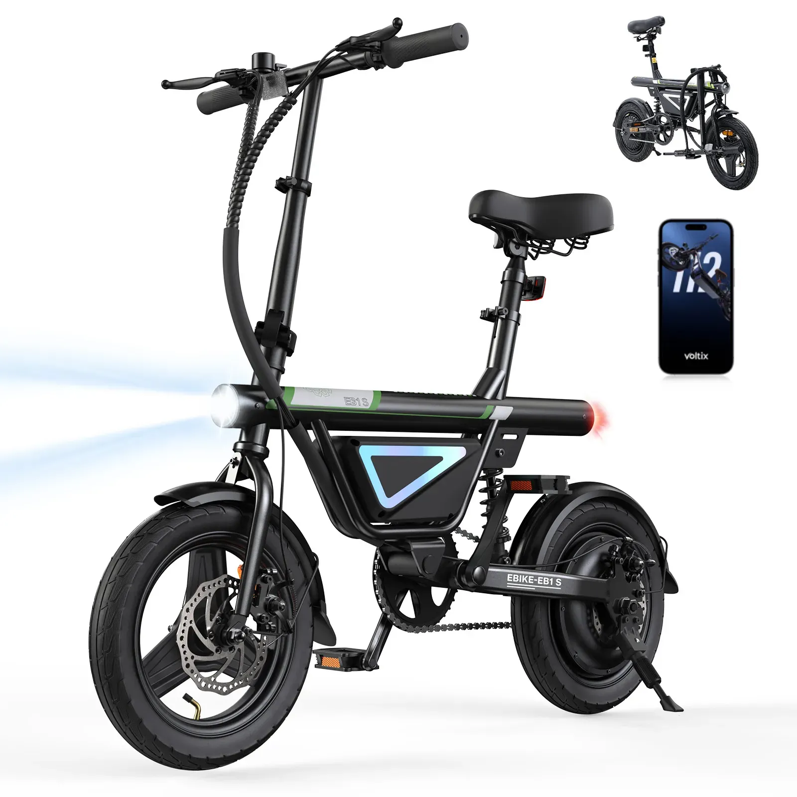 isinwheel EB1S Faltbares E-Bike 500W mit Schnellem Laden