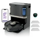 Shark PowerDetect 2-in-1 Roboter-Staubsauger & Wischroboter, NeverTouch Pro 60-Tage-Selbstentleerung, Selbstleerung & Reinigung, 3D / LiDAR-Navigation, NeverStuck, App-Steuerung, Schwarz RV2800ZEEU