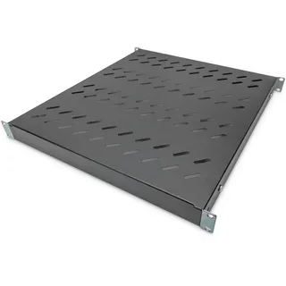 Digitus DN-97647 19 Zoll Netzwerkschrank-Geräteboden 1 HE variable Befestigungsschienen Geeignet für 800mm Tiefe verstellbar bis 50kg schwarz