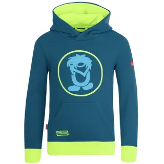 TROLLKIDS Troll Kapuzenpullover - Petrol / Lime - 128 cm