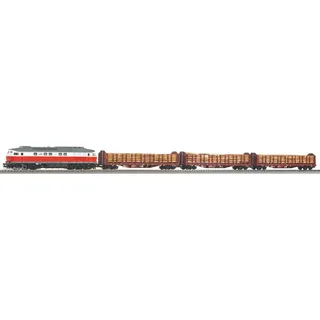 PIKO Sound-Exklusiv-Set 2022 zum Tag der Offenen Tür BR 232 + 3 Stammholztransportwagen 58117 H0