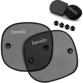 lionelo Sunshade Universeller Auto-Sonnenschutz für Kinder, 2 Stück, Schutz vor Sonnenlicht und Hitze im Auto, einfache Montage