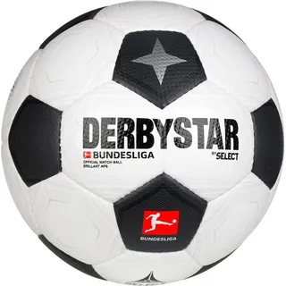 derbystar Bundesliga Brillant APS Classic Fußball 2023/24 weiß/schwarz/grau 5
