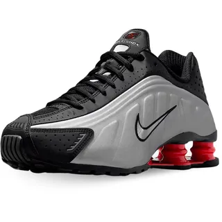 Metallic Silver/Black/Picante Red 38