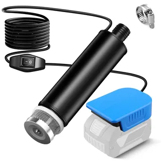 Mini-Wasserpumpe für Bosch Professional GBA 18 V Li-Ionen-Akku, 635 GPH Kabellose Wassertransferpumpe für Pool, Garten, Aquarium (ohne Akku)