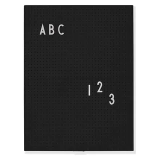 Design Letters Message-Board in Schwarz - A4