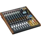 Tascam Model 12 Mischpult mir Interface mit Kabel (Studio- und Livemixer), Mischpult, Schwarz