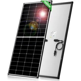 300W Solarpanel,12V Perowskit Solarmodul,Balkonkraftwerk mit 12BB Solar Panel,27% Umwandlungsrate PV Modul für Netzunabhängige 12V Energieversorgung in Wohnmobil,Camping,Wohnwagen oder Zuhause