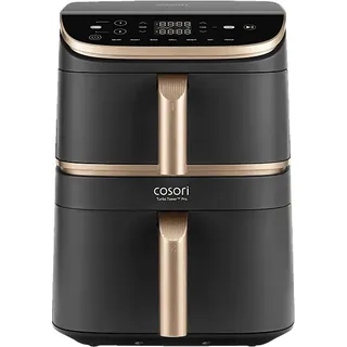 COSORI Turbo Tower Pro Heißluftfritteuse 2630 Watt Dunkelgrau/Gold