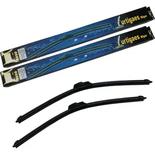 2x SOFT / FLAT Scheibenwischer 12mm U-Hacken für Iveco EuroCargo II III ab 2002-
