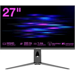 PEAQ PMO G271-FQK 27 Zoll QHD Gaming Monitor 1 ms Reaktionszeit 200 Hz