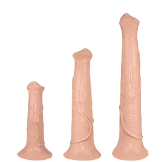 YAXZA 3 Größen Realistischer Pferd Dildo mit Saugnapf S/M/L Animal Horse Penis Tierdildo Analdildo Anal Stecker G-Spot Stimulator Prostata Massage Analplugs Sex Spielzeug für die Frau Männer