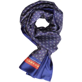 UK_Stone Doppelschichtiger Seidenschal für Herren Gr. One size, navy - Einheitsgröße
