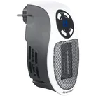 Steckdosen-Keramik-Heizlüfter mit Thermostat, Timer, Display, 500 Watt