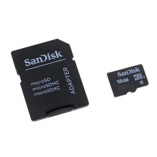 Speicherkarte SanDisk microSD 16GB f. Samsung GT-S3850 / S3850