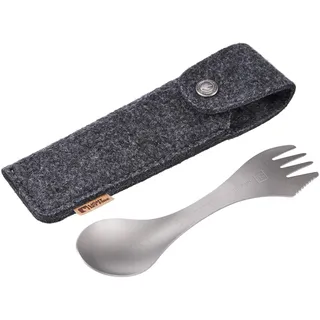 Light My Fire Spork Kit Titanium - Campingbesteck - grau